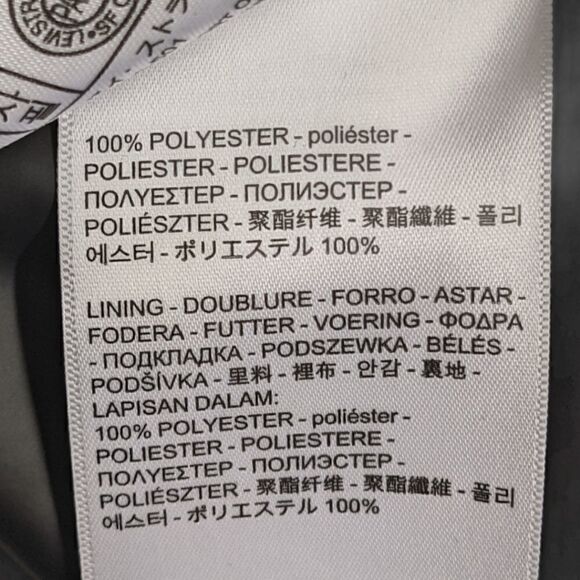 Levi's Men's Dark Green Tarmac Print Performance Windbreaker Hood Jacket Size L - Picture 14 of 15